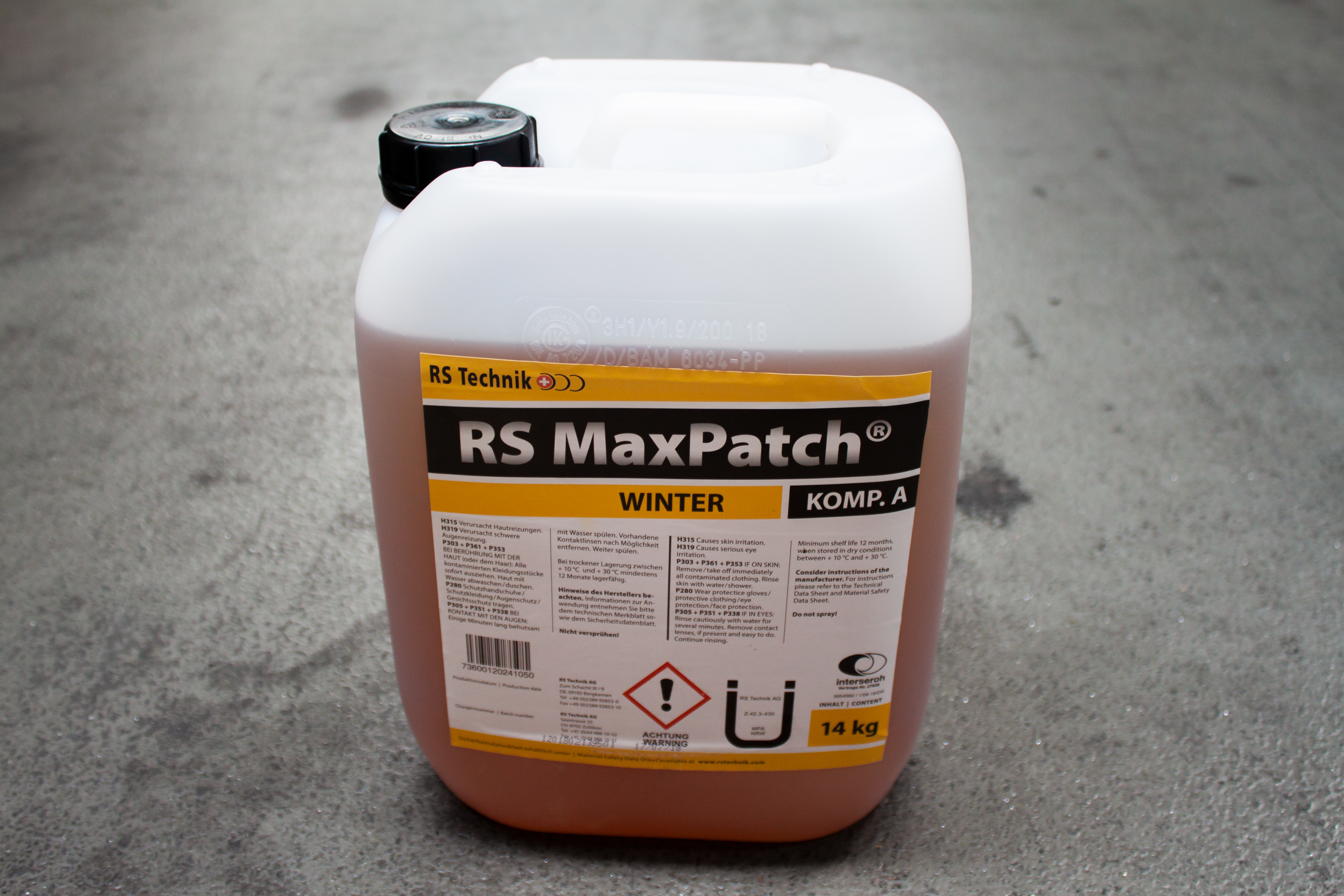 RS Max Patch  Komp. A (Harz) W 14 kg Gebinde RS Max Patch  Komp. A (Harz) W 14 kg Gebinde